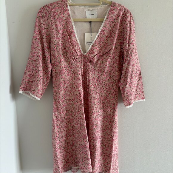 Reformation Arlie Dress Pink - Size 6 - Picture 2 of 5